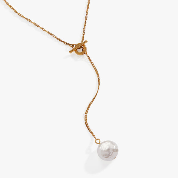 Alex And Ani Coin Pearl Toggle Y Necklace