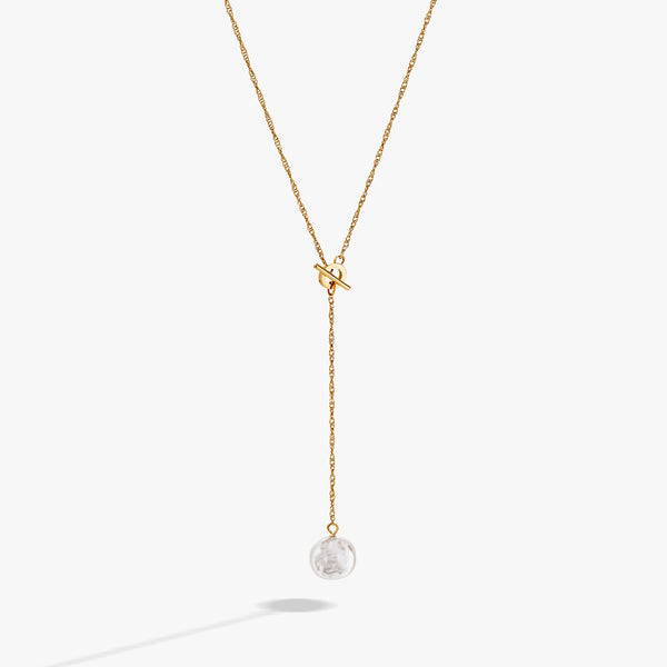 alex and ani Coin Pearl Toggle Y Necklace