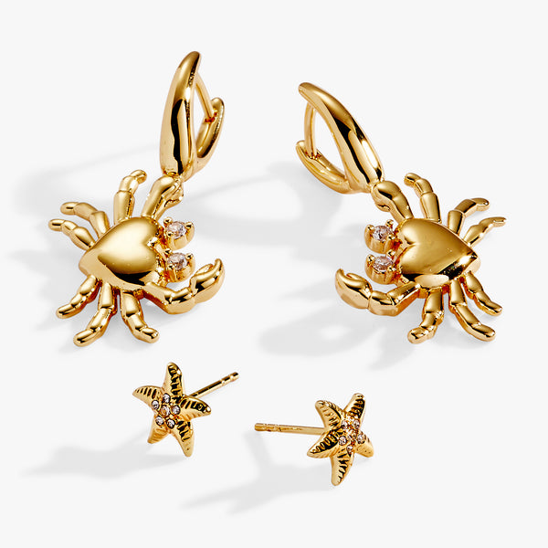 alex and ani Crab & Starfish Earring Set