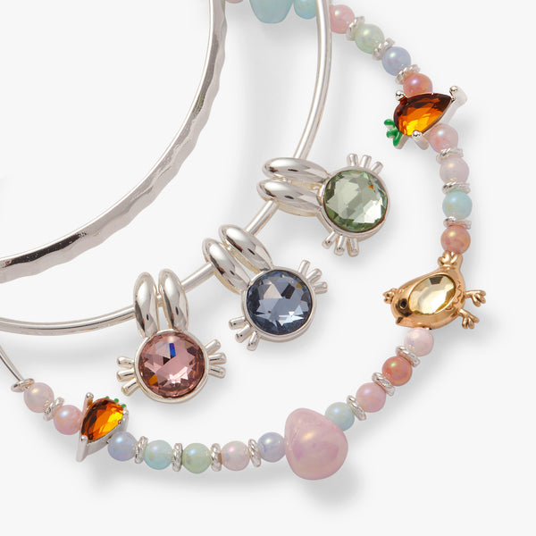 Alex And Ani Crystal Bunny Bangles Set Of 3