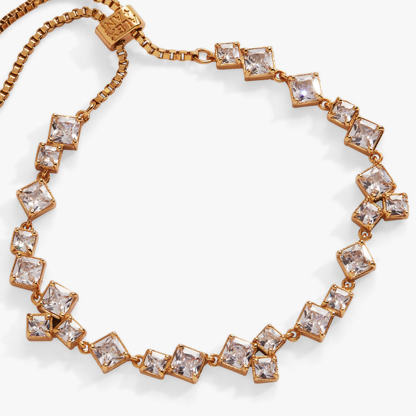 Alex And Ani Crystal Chandelier Bolo Bracelet