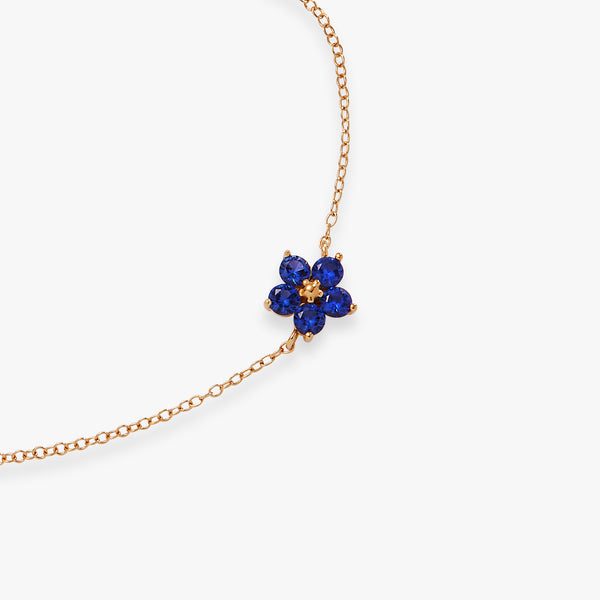 Alex And Ani Crystal Forget-Me-Not Flower Bracelet