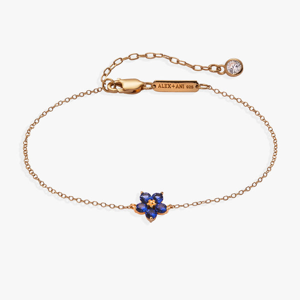 alex and ani Crystal Forget-Me-Not Flower Bracelet