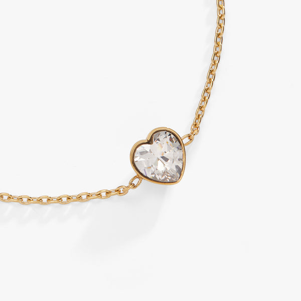 Alex And Ani Crystal Heart Inline Bracelet