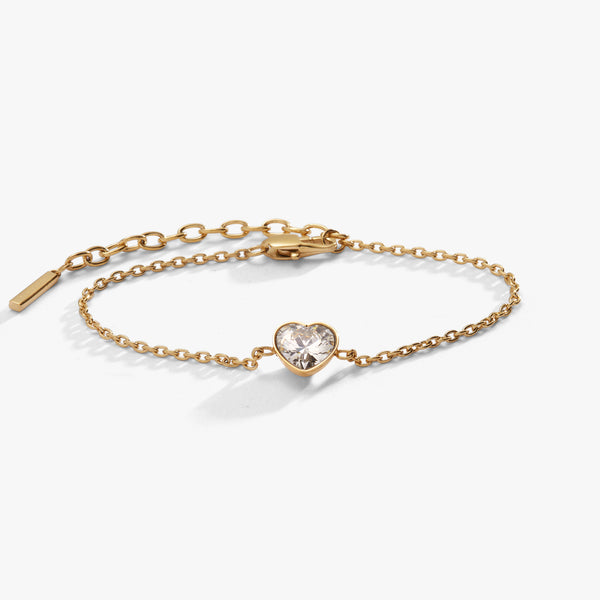 alex and ani Crystal Heart Inline Bracelet