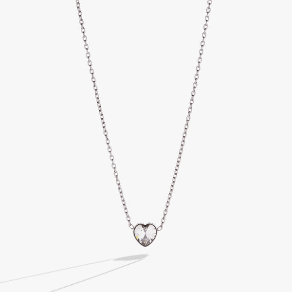 Alex And Ani Crystal Heart Pendant Necklace