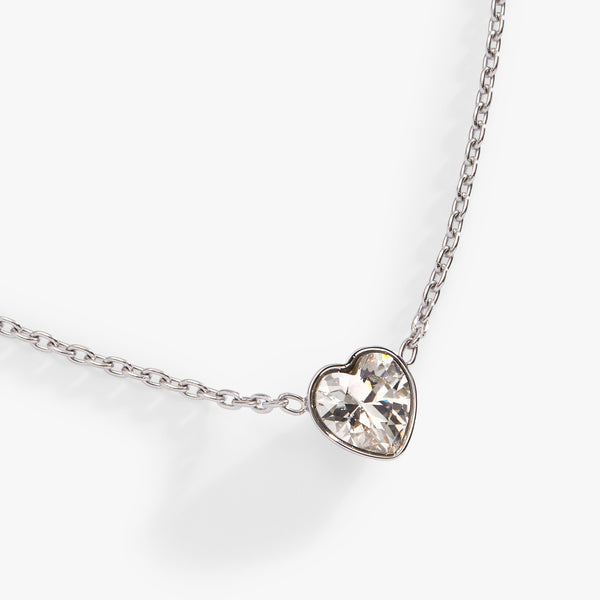 Alex And Ani Crystal Heart Pendant Necklace