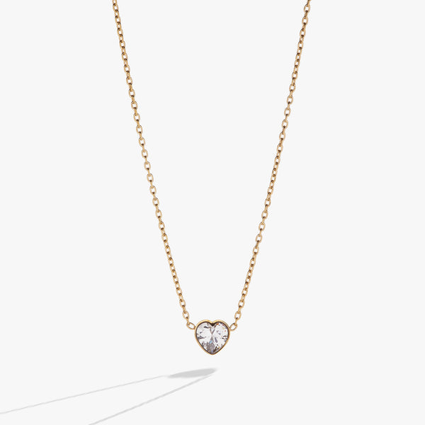 alex and ani Crystal Heart Pendant Necklace