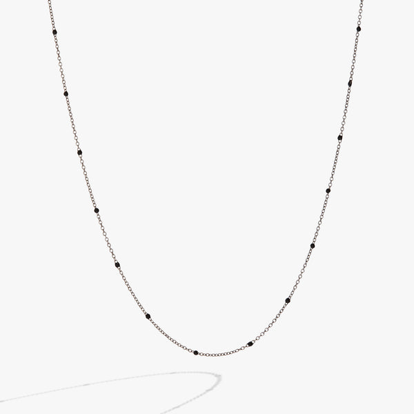 alex and ani Enamel Black Dot Chain Necklace