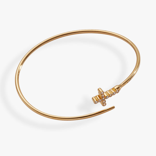 Alex And Ani Faith Bespoken Cross Cuff