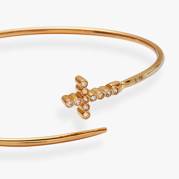 Alex And Ani Faith Bespoken Cross Cuff