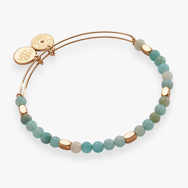 alex and ani Healing Stone Beaded Bangle Amazonite