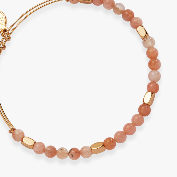 Alex And Ani Healing Stone Beaded Bangle Morganite