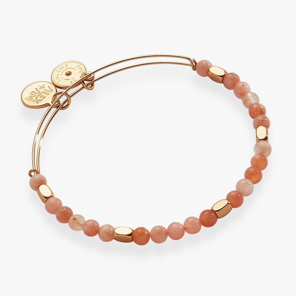 alex and ani Healing Stone Beaded Bangle Morganite