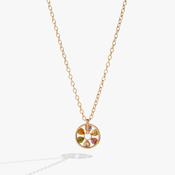 alex and ani Heart Crystal Wheel Necklace