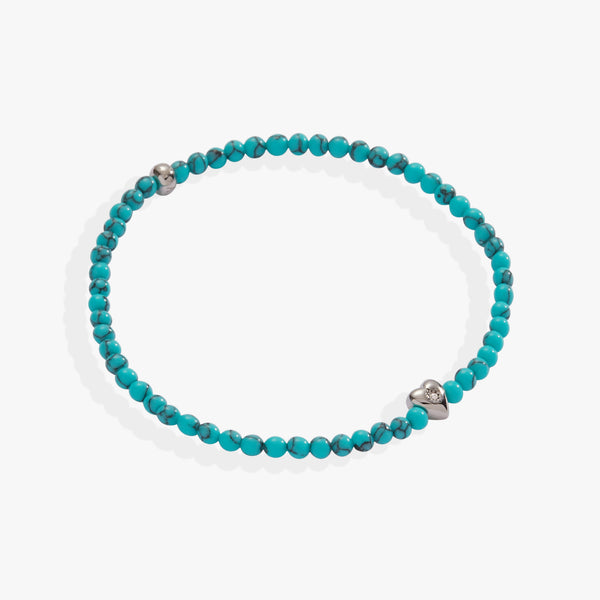 alex and ani Heart Turquoise Mini Stretch Bracelet