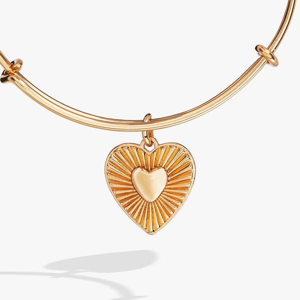 Alex And Ani Heartburst Charm Bangle