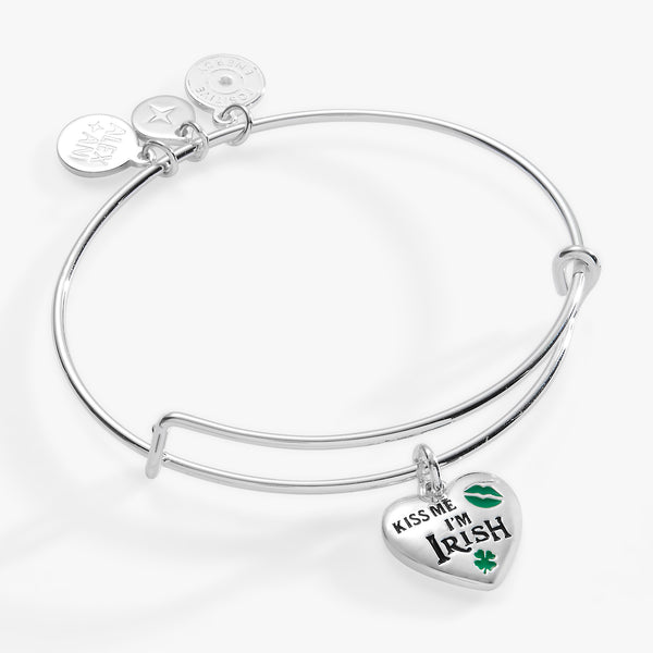 alex and ani “Kiss Me I’m Irish” Charm Bangle