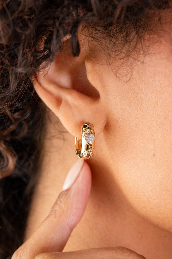 Alex And Ani Love And Luck Huggie Hoops