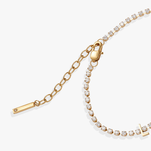 Alex And Ani “Love” Crystal Tennis Bracelet