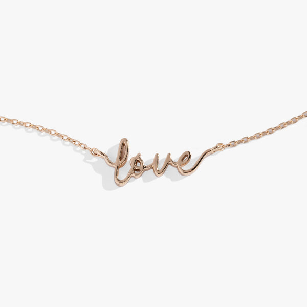 Alex And Ani Love Script Chain Bracelet