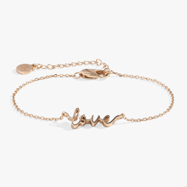 alex and ani Love Script Chain Bracelet