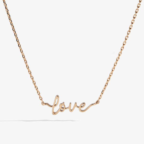 alex and ani Love Script Chain Necklace