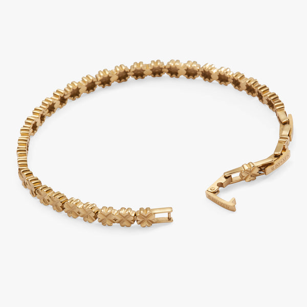 Alex And Ani Lucky Clover Charm Tennis Bracelet