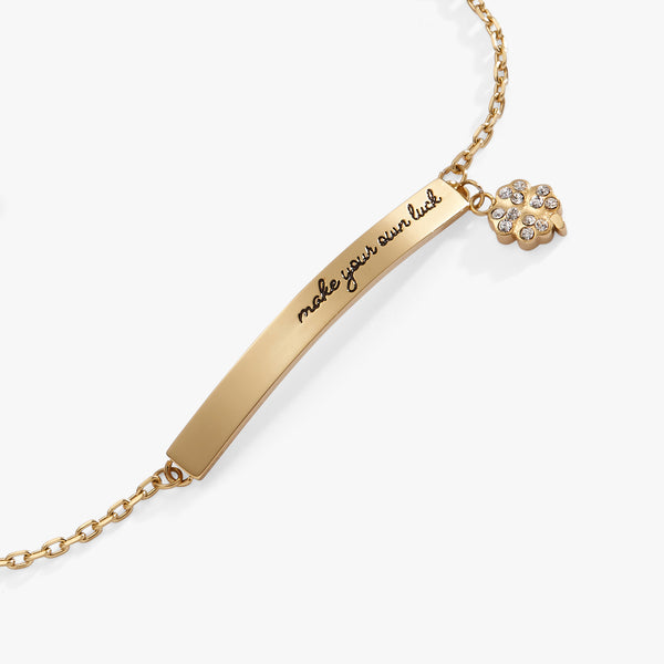 Alex And Ani "Make Your Own Luck" Inline Bracelet