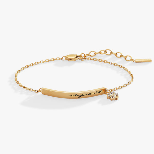 alex and ani "Make Your Own Luck" Inline Bracelet