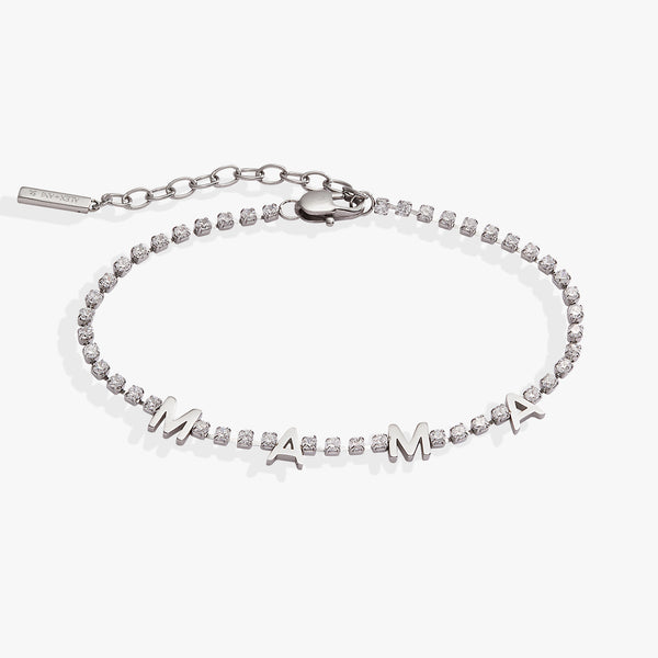 Alex And Ani “Mama” Crystal Tennis Bracelet