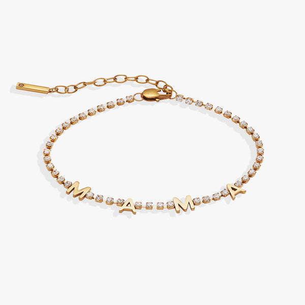 alex and ani “Mama” Crystal Tennis Bracelet
