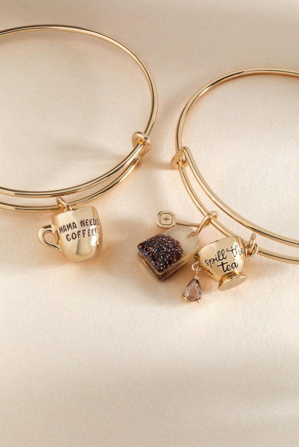 Alex And Ani 'Mama Needs Coffee' Charm Bangle