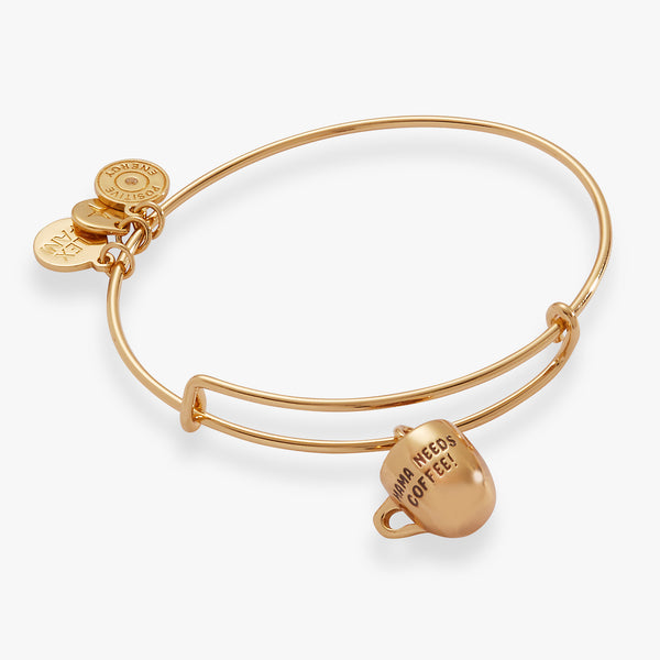 Alex And Ani 'Mama Needs Coffee' Charm Bangle
