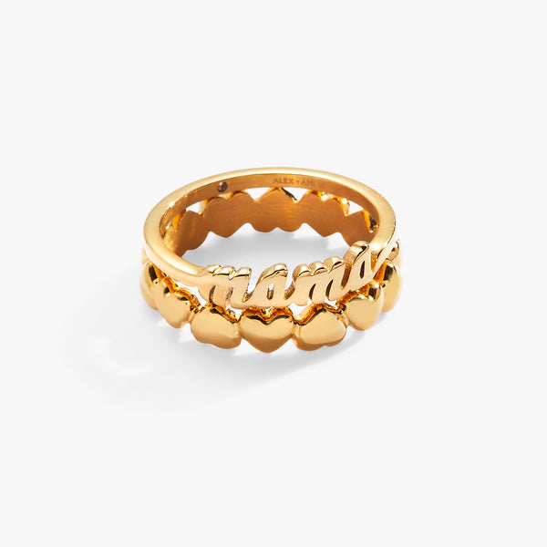 alex and ani Mama Ring Set of 2