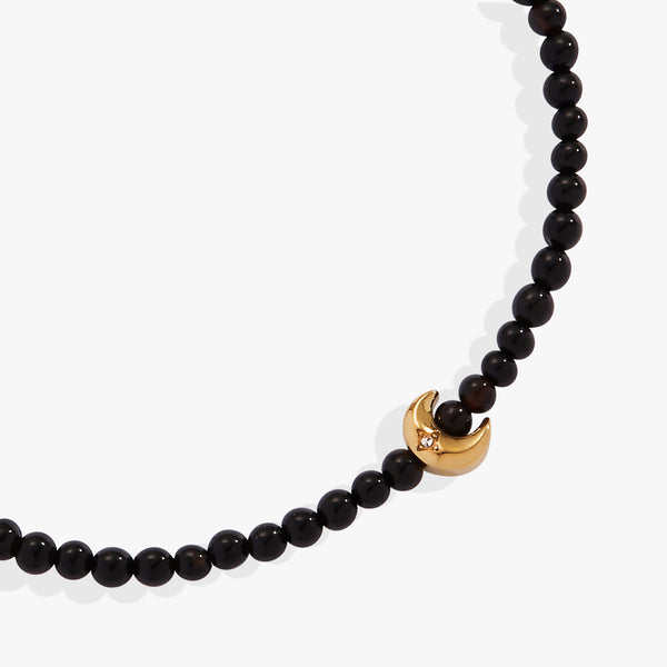 Alex And Ani Moon Onyx Mini Stretch Bracelet