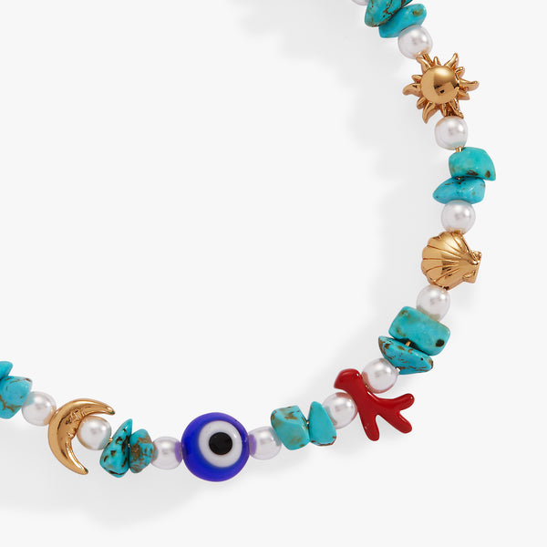 Alex And Ani Moonlight Beach Beaded Bangle