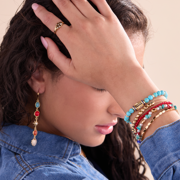 Alex And Ani Moonlight Beach Beaded Bangle