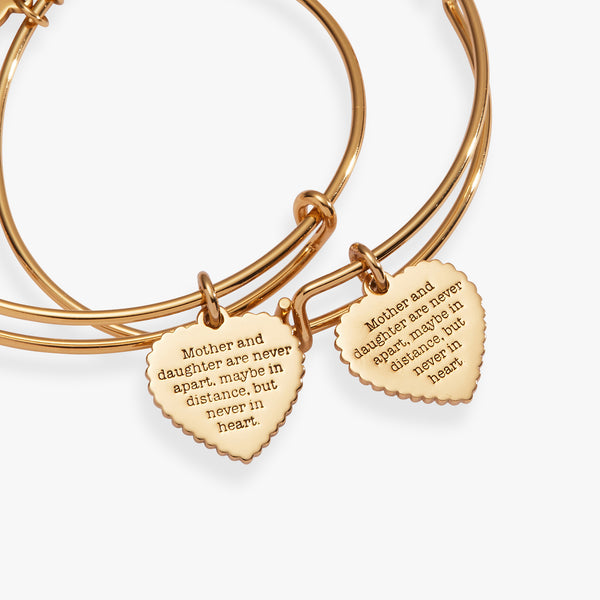Alex And Ani Mother & Daughter Heart Set Of 2