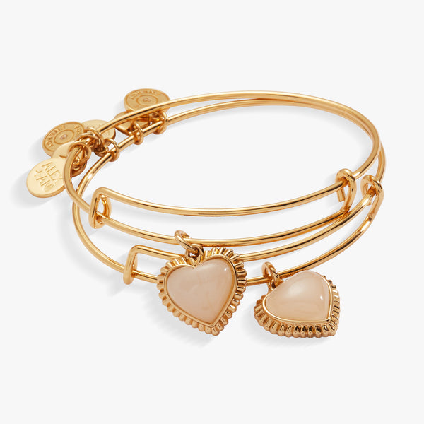 Alex And Ani Mother & Daughter Heart Set Of 2