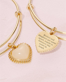 Alex And Ani Mother & Daughter Heart Set Of 2