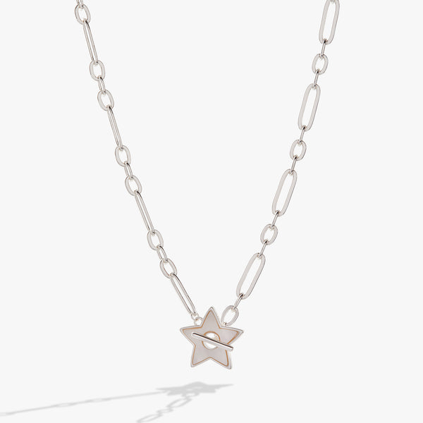 alex and ani Mother of Pearl Star Toggle Necklace