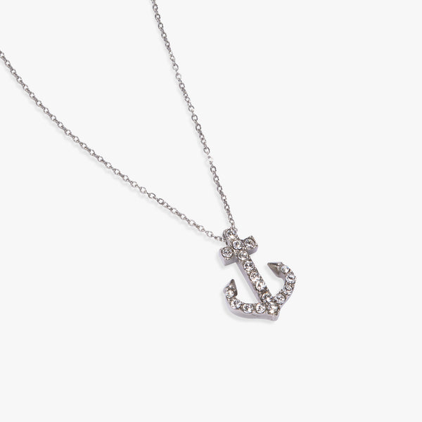 Alex And Ani Pave Anchor Pendant Necklace