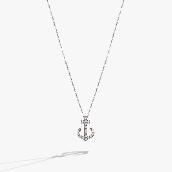alex and ani Pave Anchor Pendant Necklace