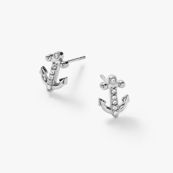 alex and ani Pave Anchor Stud Earring