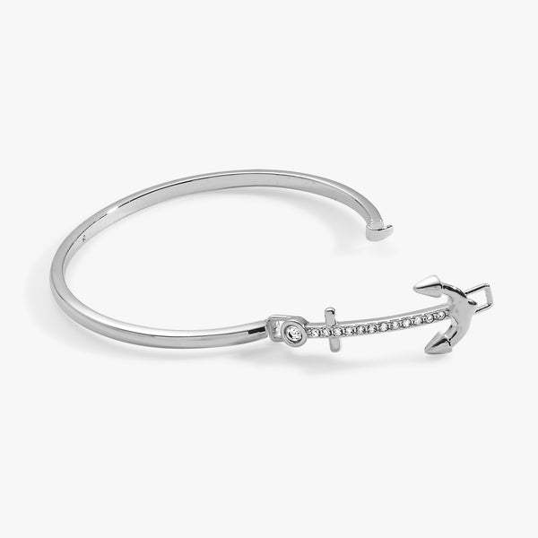 Alex And Ani Pave Anchor Tension Bangle
