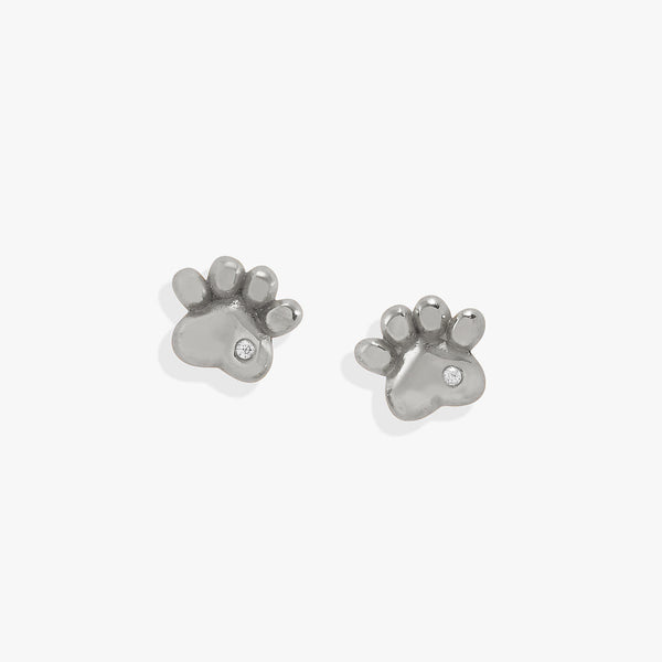 Alex And Ani Paw Print Mini Stud Earrings