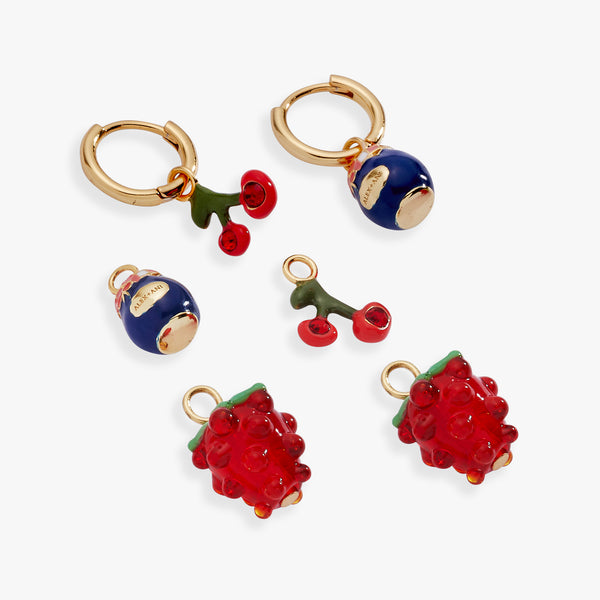 Alex And Ani Picnic Interchangeable Huggie Set