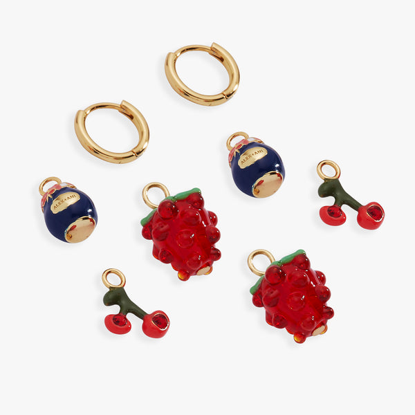 Alex And Ani Picnic Interchangeable Huggie Set