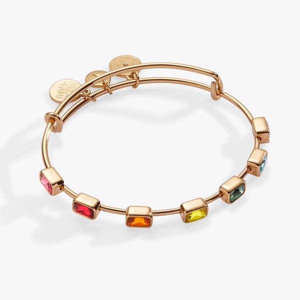 Alex And Ani Rainbow In-Line Stone Bangle